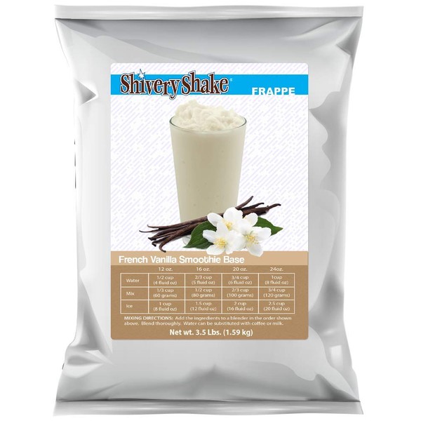 Shivery Shake French Vanilla Smoothie Base Frappe Mix