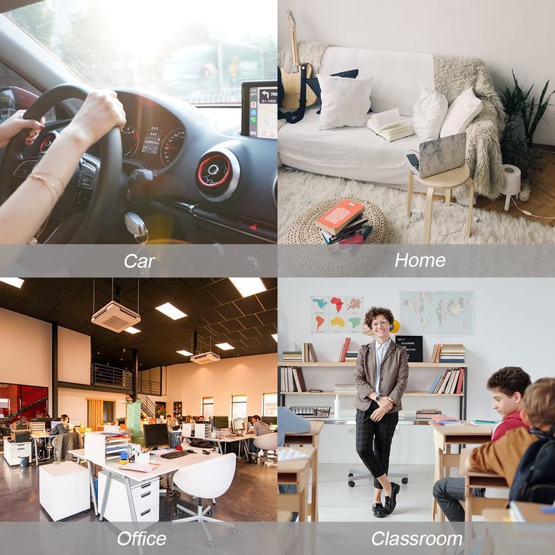 Osilly Mini Digital Clock for Car Dashboard, Battery Operated &