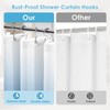 Nesphy 3 in 1 Shower Curtain and Liner,72 x 72