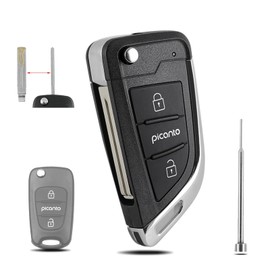 GZXNKEY For Picanto Key Fob Cover Upgrade Key Case For Kia Picanto DIY Replacement Flip Key Shell with Pin Removal Tool