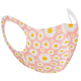 Unisex Reusable Face Mask Protection Washable Facial Skin Mouth Nose Shield Breathable Anti Smoke Pollution Bike Motorcycle Sport (Pink Daisy)