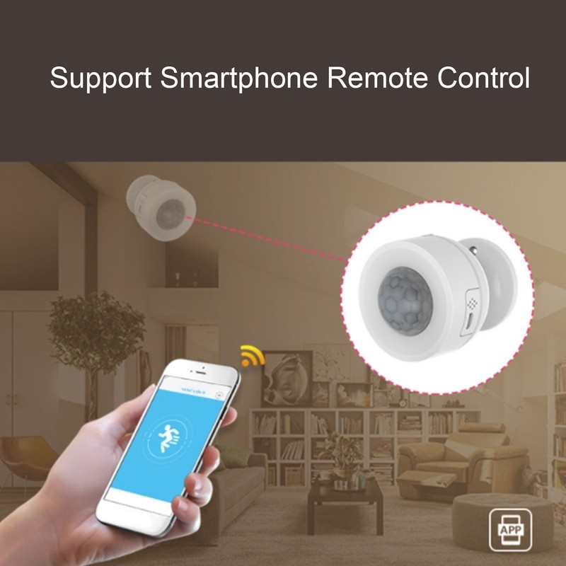 NEO NAS‑PD07W WiFi PIR Body Infrared Detector Temperature Humidity Sensor