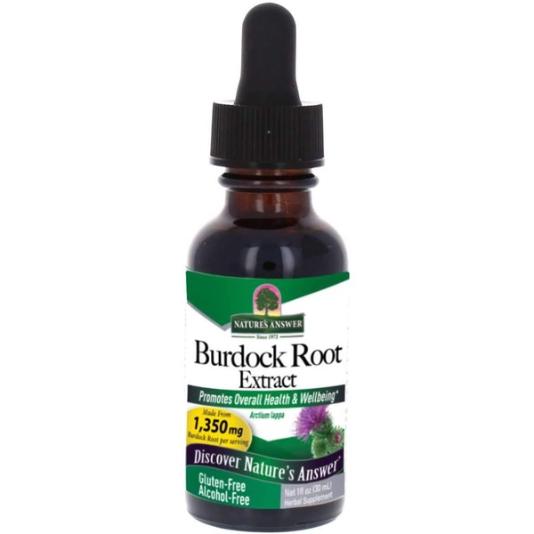 Nature's Answer Burdock Root | Herbal Supplement | Promotes Overall Health & Wellbeing | Alcohol-Free & Gluten-Free 1oz
