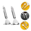 KICHOUSE Ergonomic Handle Corn Peeler Stainless Steel Stripper Kitchen Essential