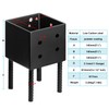6x6 Post Base, Post Bracket Ground Spike for Concrete Deck