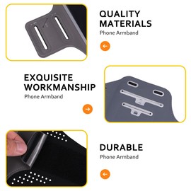 DOITOOL Waterproof Running Armband for Phones 4-6.3 Inch Adjustable Sports Arm Bag for Outdoor Fitness and Workouts