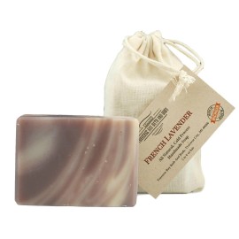 Traverse Bay Bath and Body French Lavender, all natural handmade soap, Cold process, Large 5.5-6 oz   - 5