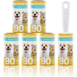 Newthinking Lint Roller for Clothes, 6 Pack Lint Roller for Pet Hair Remover, Extra Sticky Lint Roller with 540 Sheets for Clothes Pet Hair and Furniture