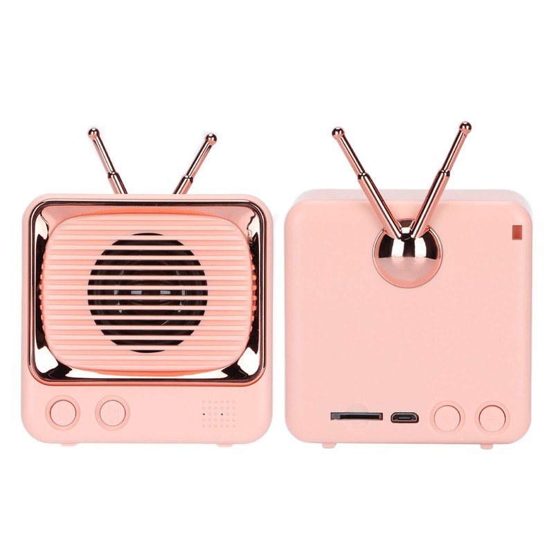 TV Shaped BT Speaker Wireless Lightweight Portable Mini Classic Style