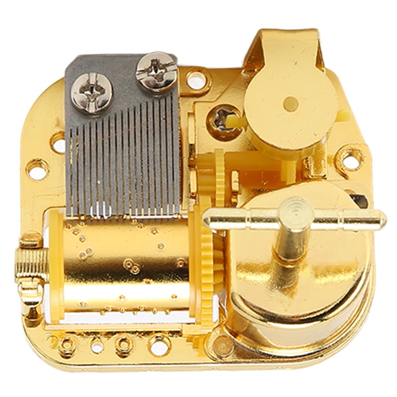 Music Box Movement Golden Clockwork Music Box Windup Musical Mechanism