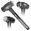 Titan Pro-X 63704 4lb Drilling Hammer, Dual-Face Sledge with Cross-Pattern