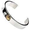 SilverKYASYA Stainless Steel Material Native Classic Eagle Metal Flat Bangle,