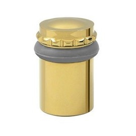 Deltana UFBP5000CR003 Bumpers and Stops 2-1/8 Inch Height Solid Brass Round Universal Floor Bumper Pattern Cap