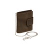 Mens and Ladies Wallet with chrome chain Biker wallet vertical