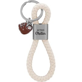 GRUSS & CO Key Ring Loop Motif Chiller | Pendant Consisting of a Braided Loop, with Motif Print Order Chiller with Sloth Charm | 48368, multicoloured, Motif "Chiller"