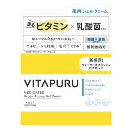 KOSE Vitaple Repair Aquary Gel Cream, Hypoallergenic, High Purity, Vitamin C, Lactic Acid Bacteria, Ceramide, Deer, 3.2 oz (90 g)