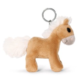 NICI Lorenzo 48917 Key Ring Pony Mystery Hearts 10 cm Brown