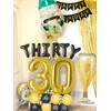 LaVenty 47PCS Black Gold Talk 30 to Me Balloons Birthday
