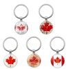 5Packs Canada Maple-Leaf Flag Keychain - Canadian Maple Leaf Key