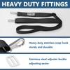 Adjustable Bimini Boat Top Straps,Two Hooks 38"~70"Marine Awning Webbing Straps,with