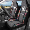 Howilath Dog Mom Paw Boho Floral Print 4 Pcs Car