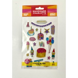 Handmade Charlotte 1 Sheet 3D Puffy Stickers Birthday Party Fun Craft Creativity for Kids 22 pc NEW