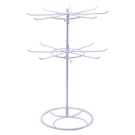 Jewellery Rack Jewellery Stand Chain Stand Jewellery Rotatable - 2-Level Removable Necklace Holder, Necklace Rotating Holder, 16 Hooks, Jewellery Tree for Necklaces & Bracelets, Rings & Earrings,
