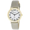 Ravel Women's Easy Read Watch with Big Numbers - Grey/Gold