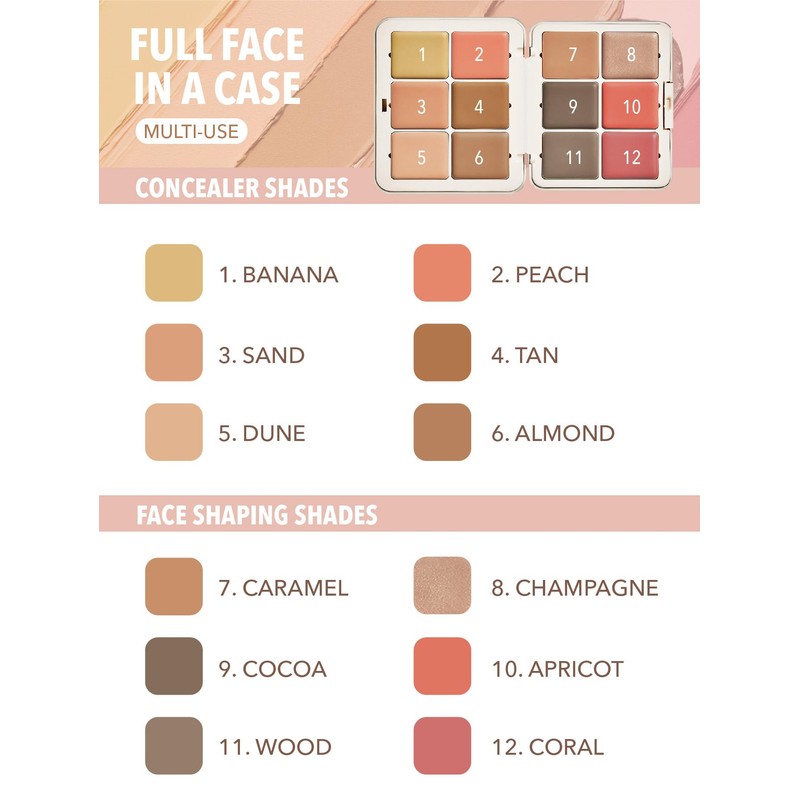 SHEGLAM All About That Face Multifunctional Face Palette-Mocha Sculpt