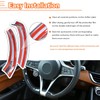 Carbon Fiber Style ABS Plastic Steering Wheel Decoration Strips Trim