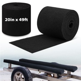 Timgle 20 Inches x 49 ft Boat Trailer Bunk Carpet Polyester Marine Grade Carpet for Trailer Bunks Boat Guides Accessories Parts Replacement Padding for Outdoor