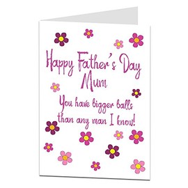 Happy Father's Fathers Day Card For Mum