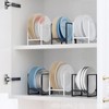 QUMENEY 2 Pack Large Plate Holders Organizers Plate Racks Upright