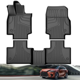 Original 2023 2024 RX Floor Mats for Lexus RX350/RX350h/RX500h (NOT Fit RX450h+ PHEV Model) - Custom Fit TPE Floor Liners - All Weather Floor Mats for Lexus RX 2023 2024