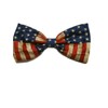 EmilyRose Couture Patriotic Hair Bow Collection (Barrette, Vintage Flag)