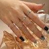 10PCS Gold/Silver Stacking Rings Sets for Women, Dainty Stackable Minimalist