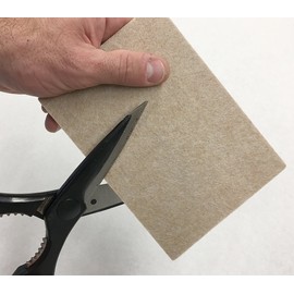 Shepherd Hardware 9950 4-1/4-Inch x 6-Inch Heavy Duty Self-Adhesive Felt Furniture Pads, 2-Pack