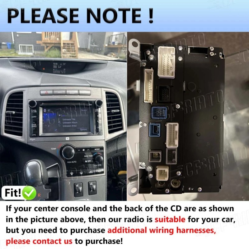 Camecho Android 15 Car Stereo Radio GPS Navi Apple Carplay