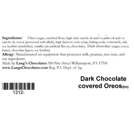 Lang’s Chocolates – Milk Chocolate Covered Sandwich Cookies in a Platinum Tin – Individually Wrapped Cookies – Kosher – Great Gift for All Occasions – 3 lb Tin