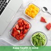 HOMBERKING 24pc Glass Food Storage Containers with Lids, Glass Meal