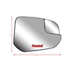 Replacement Passenger Right Side Mirror Glass Heated with Blind Spot