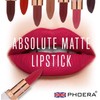 AQUAPURITY PHOERA ABSOLUTE VELVET MATTE LIPSTICK LONG LASTING WATERPROOF PIGMENT
