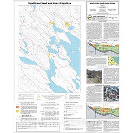 Historic Pictoric Map : Significant Sand and Gravel Aquifers in The Bottle Lake Quadrangle, Maine, 2001 Cartography Wall Art : 24in x 30in