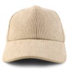 Trendy Apparel Shop Polyester Corduroy Structured Baseball Cap Dad Hat