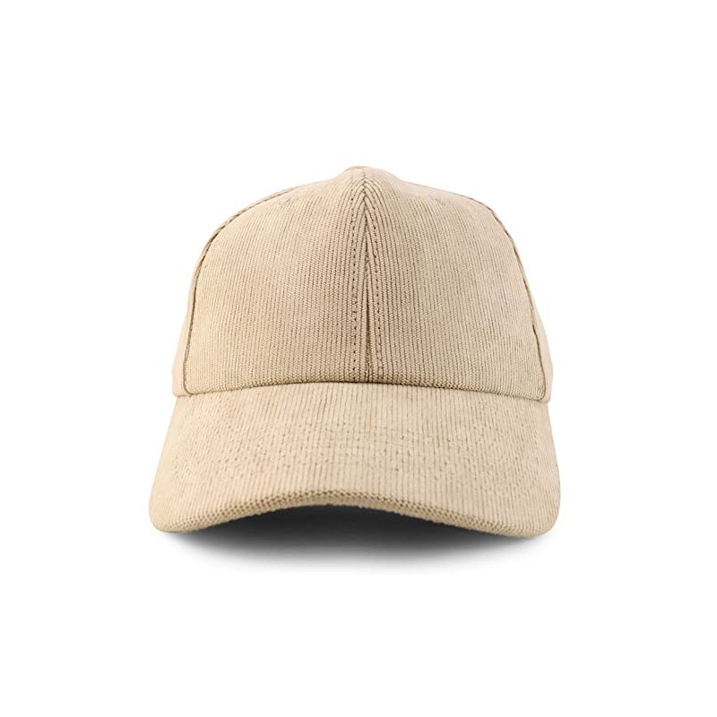 Trendy Apparel Shop Polyester Corduroy Structured Baseball Cap Dad Hat