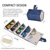 Huspox Sunglass Organizer Storage, Leather Sunglasses Case Travel Organizer with