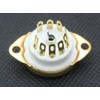 Vacuum Tube Socket, 9 Pins, Gold, 12a x 7, 12au7,
