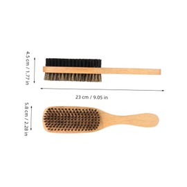 Gogogmee 1pc Styling Oil Brush Double-sided Shredded Hair Beard Grooming Brush for Men Salon Barber Supply Beard Care Brush