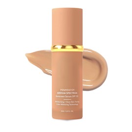 4-in-1 Colour Changing Foundation | Medium Spectrum Foundation for All Skin Types | 24H Hydration & Anti-Aging | Lightweight, Waterproof Coverage (40g)