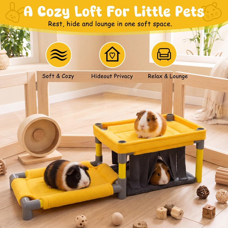 Guinea Pig Bunk Bed 27.5 x 9.8 x 7.5 in,